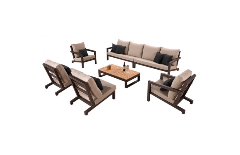 SOHO SECTIONAL SOFA SET FOR 8 WITH 2 CLUB CHAIRS AND 2 ...